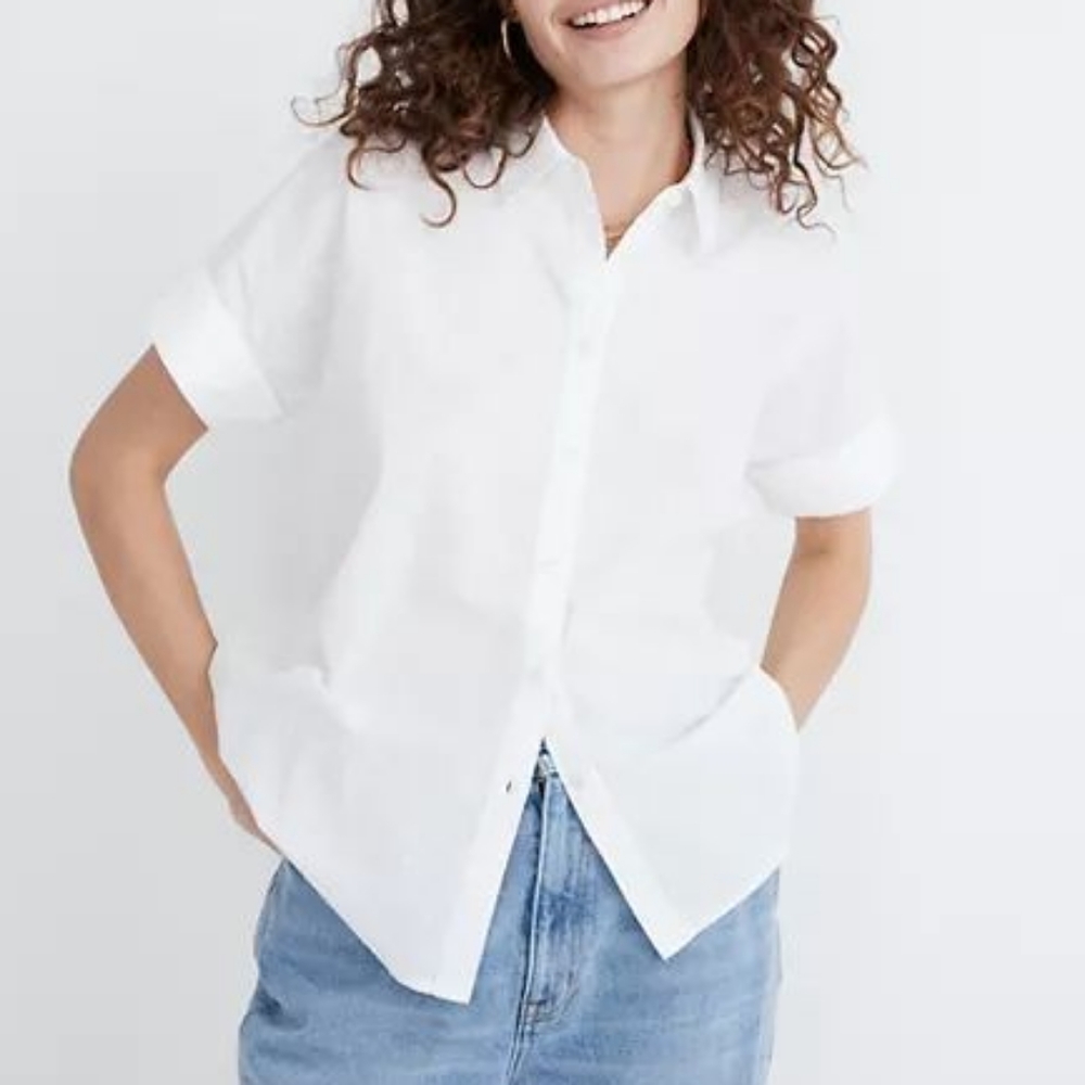 Madewell Courier Pintuck-Back Shirt
